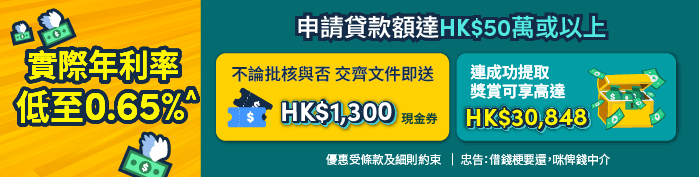 Promotional banner for WeLab Bank 私人分期貸款