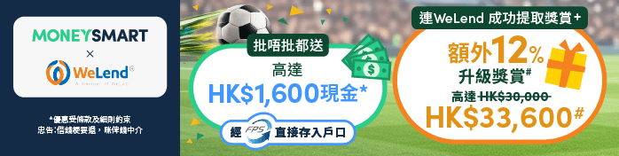 Promotional banner for WeLend 私人貸款